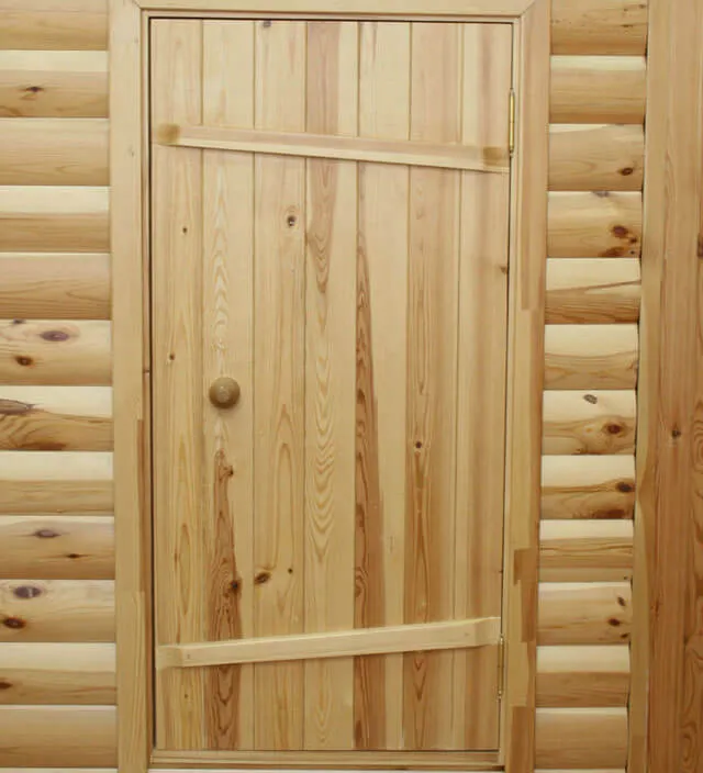 Деревянные двери для бани и сауны из кедра