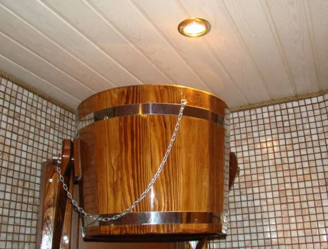 Конструкция обливного ведра для бани